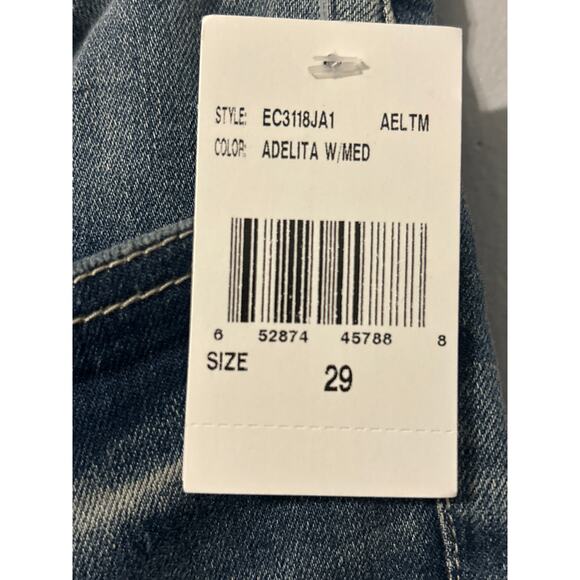 STS Blue Jeans Size 29 Christy Tapered Cropped Distressed High Rise NWT - Picture 7 of 9